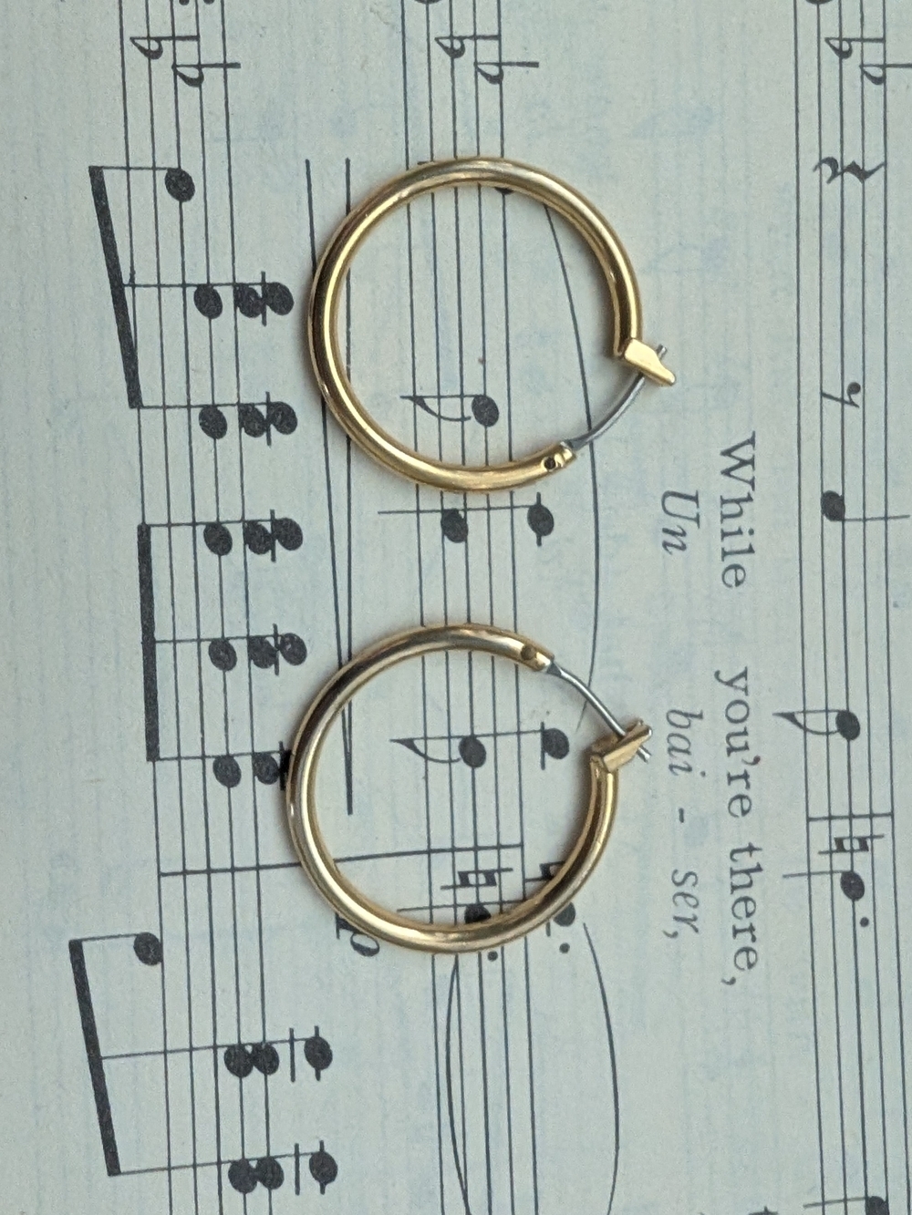 Goldtone Hoop Earrings - Classic Womenโs Hoops